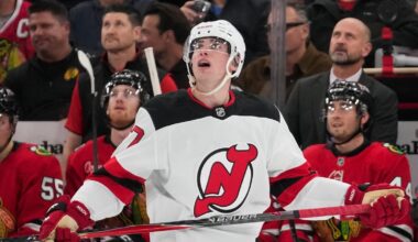 Simon Nemec scores 3rd goal of game in OT as Devils top Blackhawks 4-3