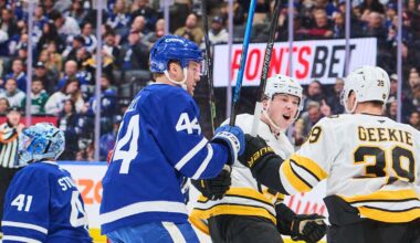 Minten scores against former team as Bruins beat Maple Leafs 5-3 for 6th straight win
