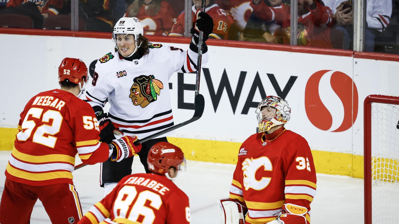 Bedard has a goal and 3 assists, Knight gets 6th career shutout as Blackhawks beat Flames 4-0