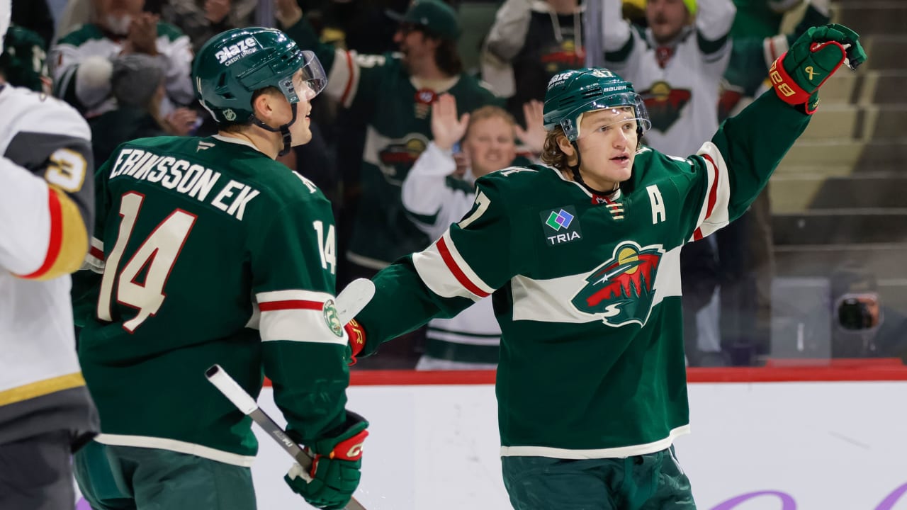 Kaprizov scores on power play with 10 seconds left in OT, Wild top Golden Knights