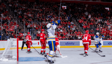 Sabres rally from down 3, top Red Wings in OT for 1st road win of season