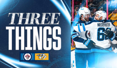 THREE THINGS: Niederreiter scores twice, Jets end 4-game slide