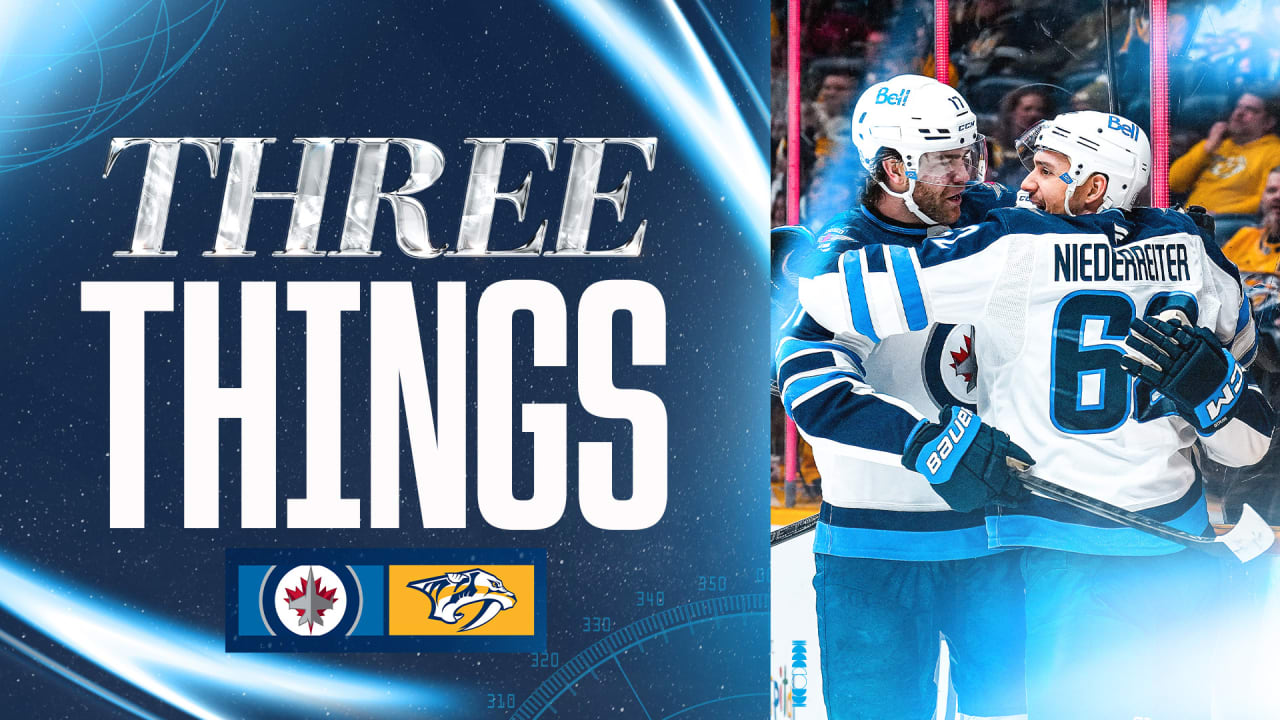 THREE THINGS: Niederreiter scores twice, Jets end 4-game slide