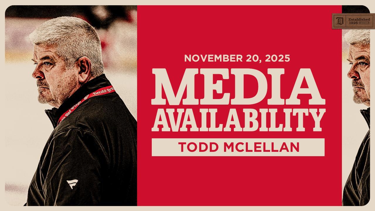 Todd McLellan Morning Skate | Detroit Red Wings
