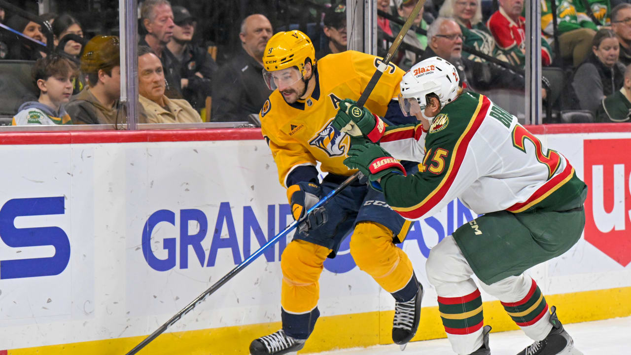 Preds Force Overtime, Earn Single Point After Wild Finish in Minnesota