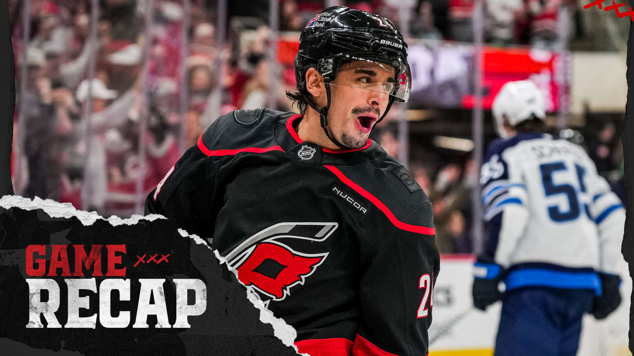 Recap: Jarvis' Hat Trick Helps Canes Hammer Jets