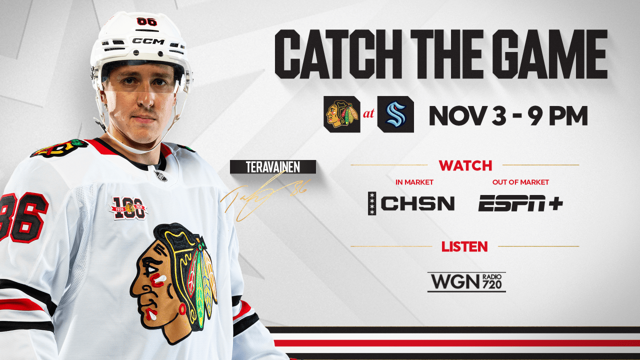 PREVIEW: Blackhawks Travel West to Take On Kraken
