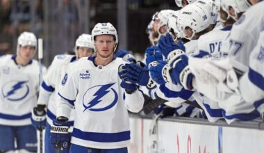 Guentzel breaks tie in 3rd, Lightning edge Mammoth for 5th straight win