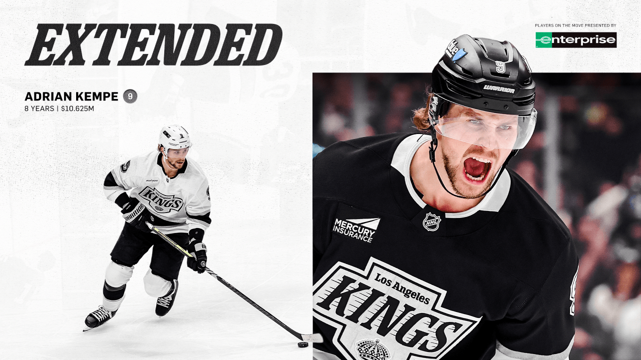 LA Kings Sign Forward Adrian Kempe to an Eight-Year, $85 Million Contract Extension