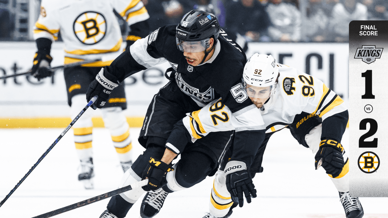 RECAP: Kings 1, Bruins 2 (OT), 11/21