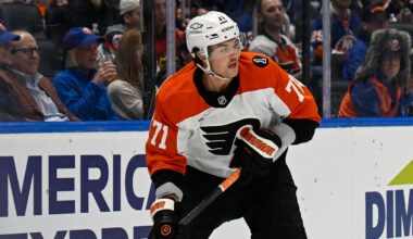 Philadelphia Flyers Lose Forward to Upper-Body Injury