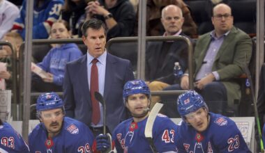 New York Rangers' Mike Sullivan Praises Rookie's Physical Play