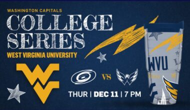 Washington Capitals hosting WVU Night Dec. 11 | E-News