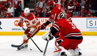 Bussi makes 15 saves for 1st NHL shutout, Ehlers scores in OT in Hurricanes' 1-0 win over Flames