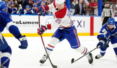 Canadiens notes: Slafkovsky third star of the week, Montembeault to start vs. Florida