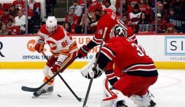 Flames can't solve Bussi in OT loss to Hurricanes