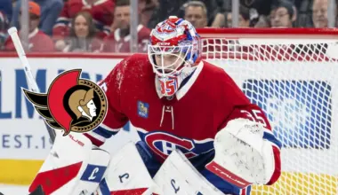 Samuel Montembeault named starter for tomorrow's Canadiens-Senators game