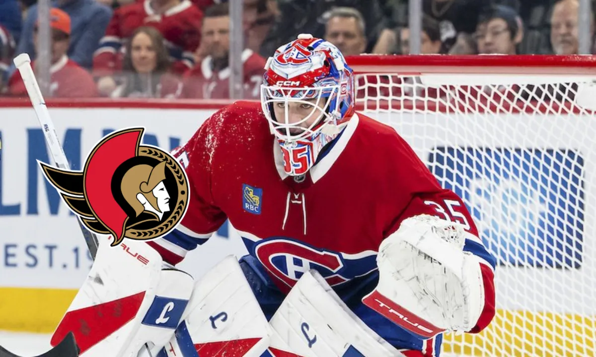 Samuel Montembeault named starter for tomorrow's Canadiens-Senators game