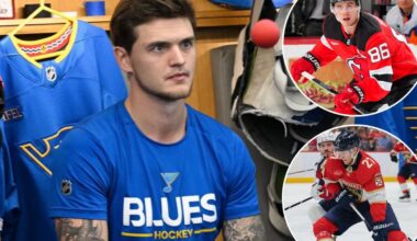 Blues' Alexey Toropchenko burns legs in NHL's latest bizarre off-ice injury