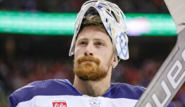 Blackhawks goaltender Laurent Brossoit assigned to minors for a conditioning assignment