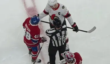 Scene not shown on TV highlights an exchange between Hutson and Tkachuk