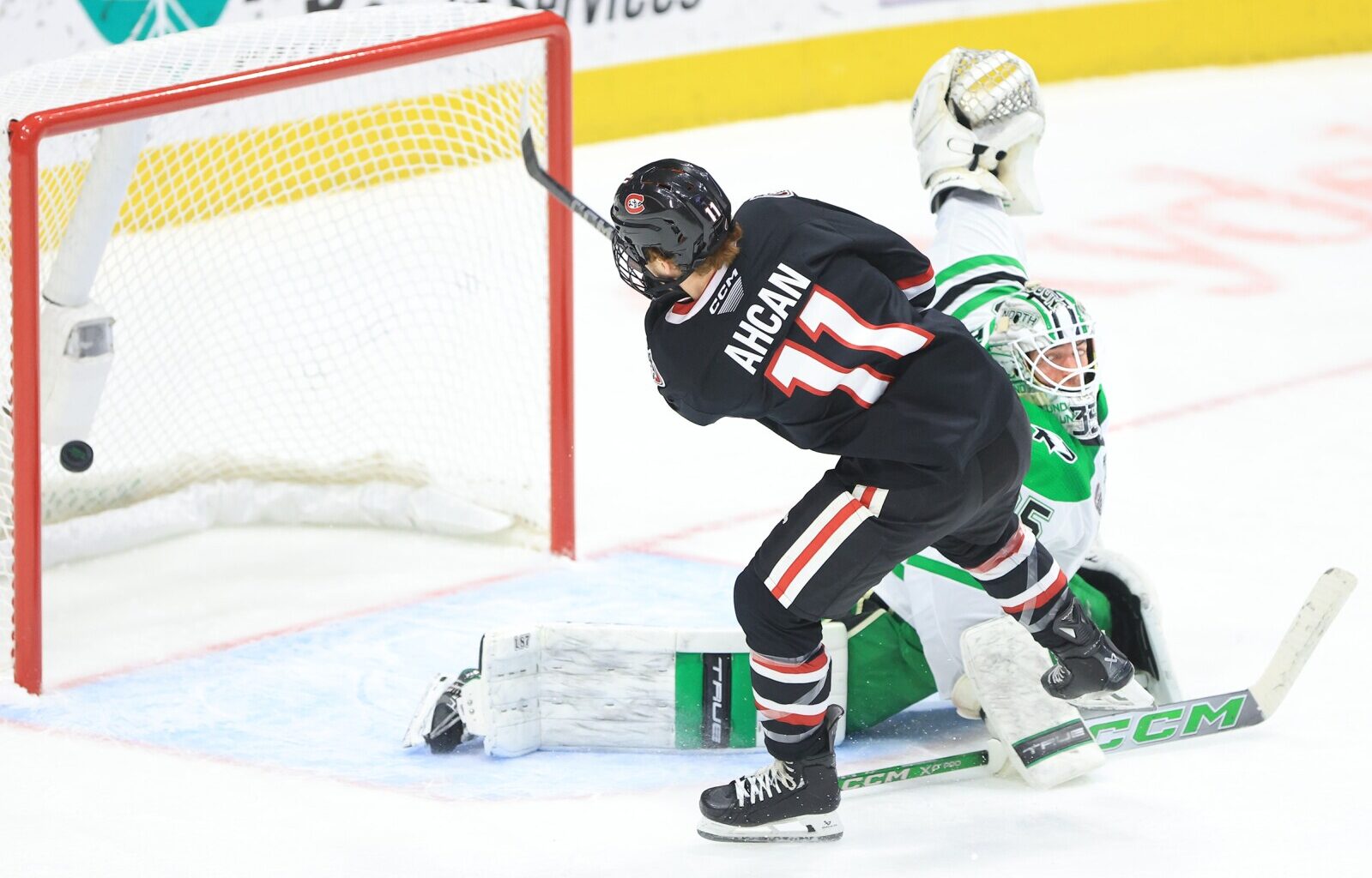 Gritty Grant Ahcan is coming off a rare big offensive weekend for SCSU men's hockey team