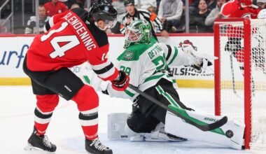 Robertson scores, Oettinger shines as Stars shut out Devils 3-0