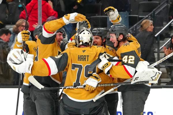 Golden Knights, Carter Hart head east to begin road trek at Devils