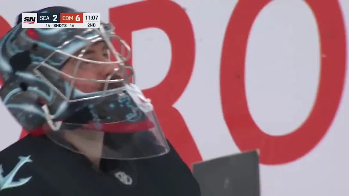 Zach Hyman with a Goal vs. Seattle Kraken