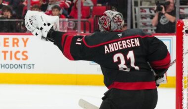 Hurricanes going through goalie debate with trending Preds up next