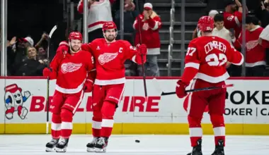 Red Wings forward left off team USA in latest Olympic roster projection