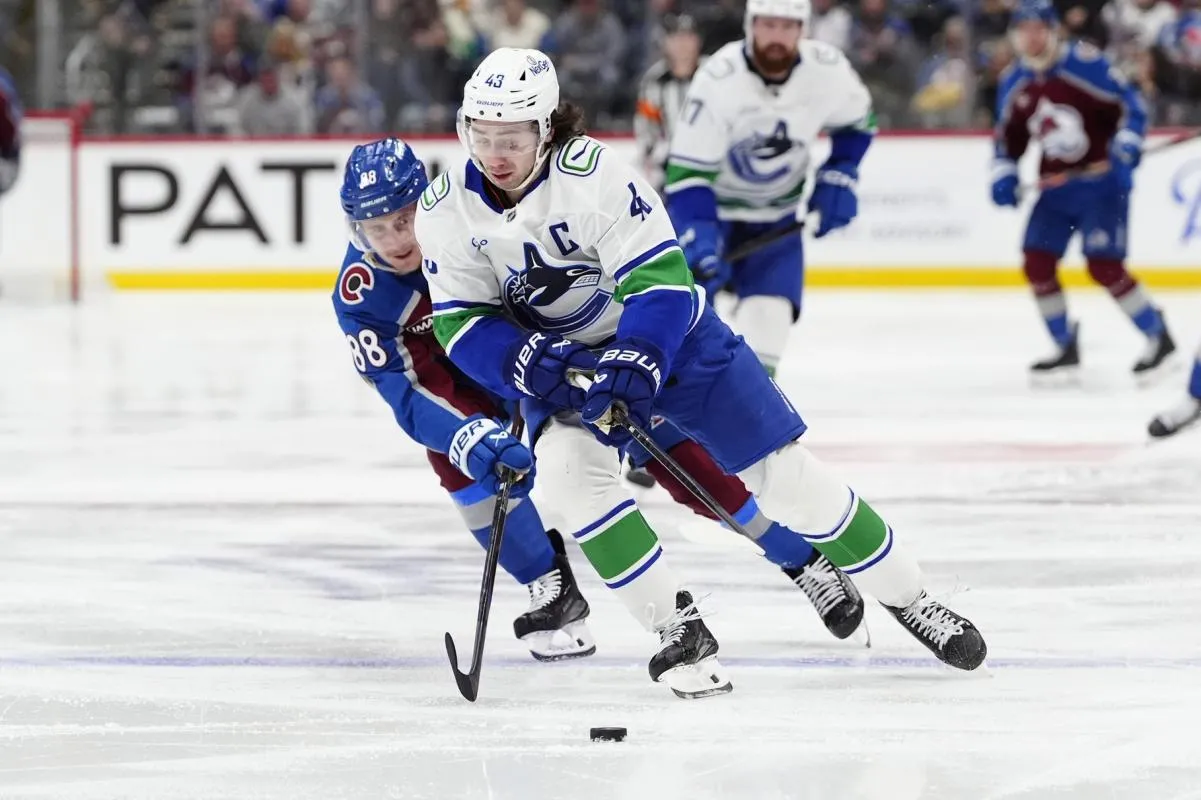 Quinn Hughes completely loses it on Elias Pettersson in heated Vancouver Canucks moment caught on vi