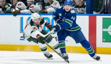 Raty scores twice for Vancouver Canucks in 4-2 win over Minnesota Wild