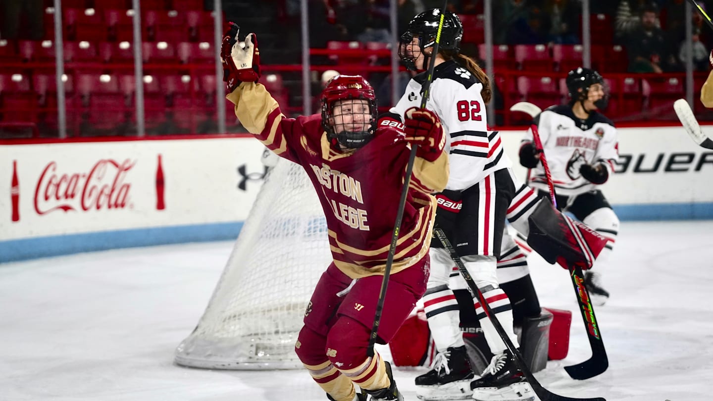 Moments From Boston College Women's Hockey's Road Loss at Northeastern: Photo Gallery