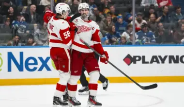 Red Wings' Dylan Larkin receives 12-13 stitches after injury vs. Kraken