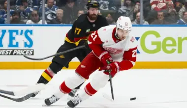 Red Wings' offseason addition reaches career-high goal streak in Monday's game vs. Canucks