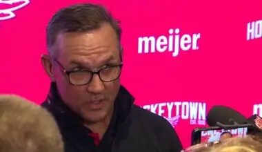 Red Wings' Steve Yzerman calls out both goaltenders despite holding first place in the Atlantic Div
