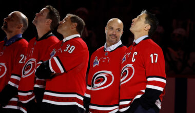 Carolina Hurricanes celebrate, honor the 2006 Stanley Cup team, 20 years after winning only title