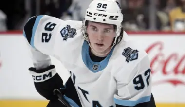 Mammoth star Logan Cooley suffers crushing leg injury