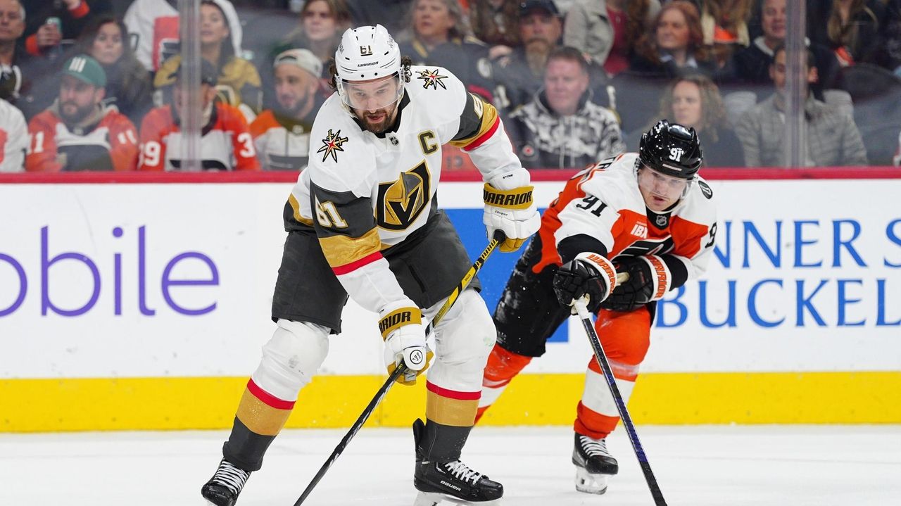 Stone scores his 2nd goal of the game in OT to lift the Golden Knights over the Flyers 3-2