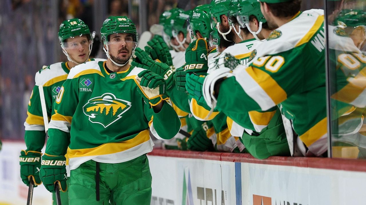 Johansson scores 2, Boldy has goal and assist in Wild's 5-2 win to snap Stars' 11-game point streak