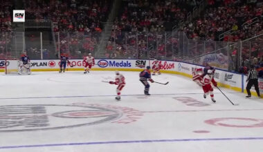 Zach Hyman with a Goal vs. Detroit Red Wings