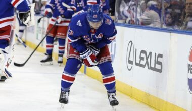 Rangers experiment with five-forward power play during injured Adam Fox's absence