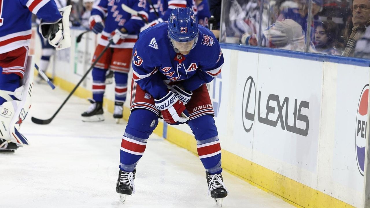 Rangers experiment with five-forward power play during injured Adam Fox's absence