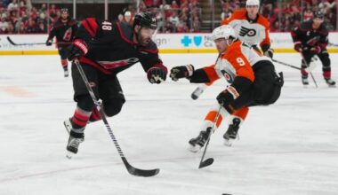 Flyers, Hurricanes begin weekend home-and-home in City of Brotherly Love
