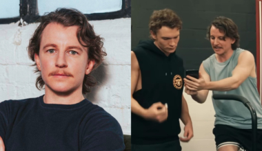 Harrison Browne headshot and scene still with Browne and Ilya Rozanov (Connor Storrie)