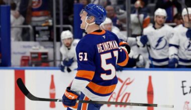 Islanders top Lightning in shootout as Emil Heineman scores winner
