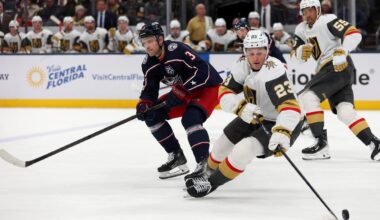 Hutton, McNabb lift Golden Knights past Blue Jackets 3-2