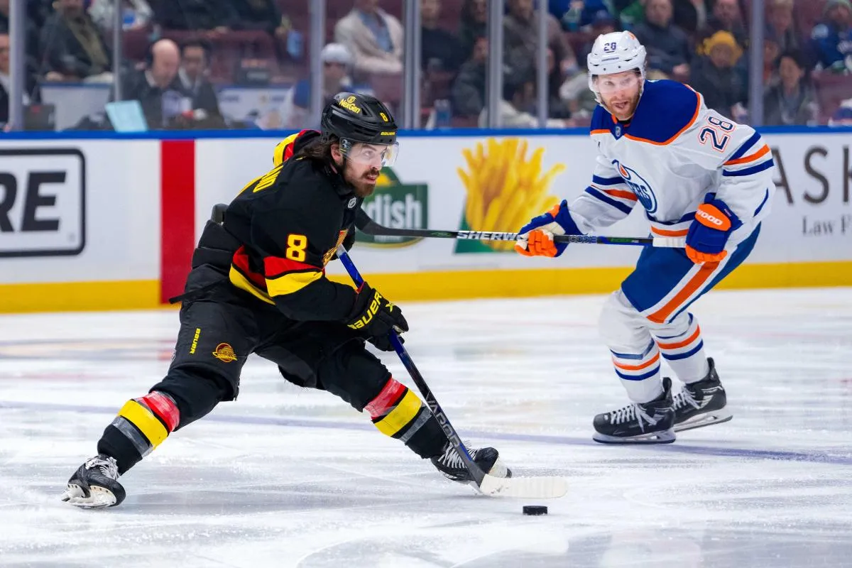 Connor Garland Gives Bittersweet Statement on his good friend Quinn Hughes leaving the Vancouver Can