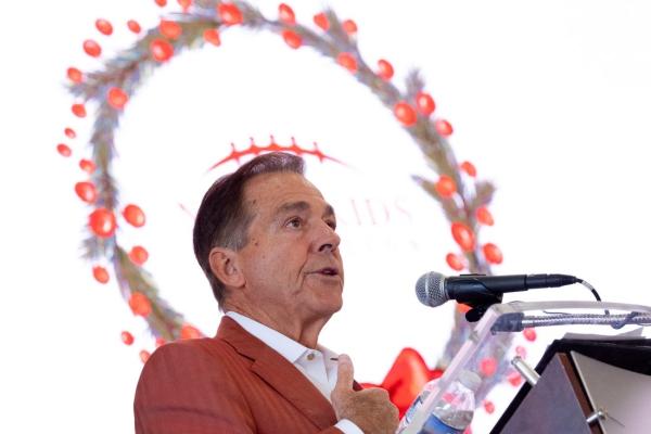 Buck drop: Nick Saban crashes board of NHL’s Predators